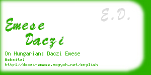 emese daczi business card